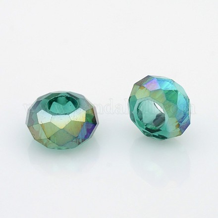 AB Color Plated Electroplate Glass Beads GPDL-J028-AB04-1