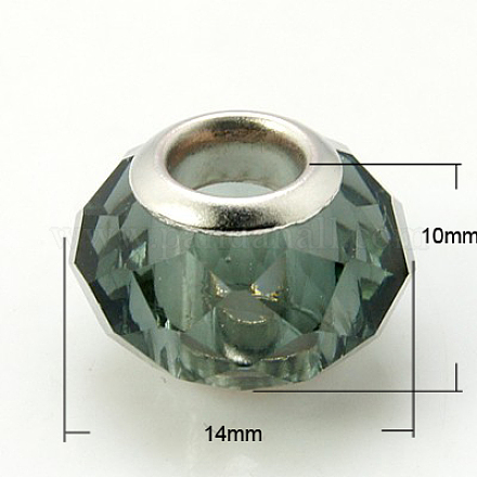 Glass European Beads GPDL-H004-15-1