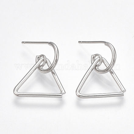 (Jewelry Parties Factory Sale)Brass Stud Earrings KK-T038-317P-1