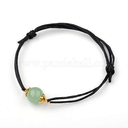Gemstone Adjustable Link Bracelets BJEW-JB01554-02-1