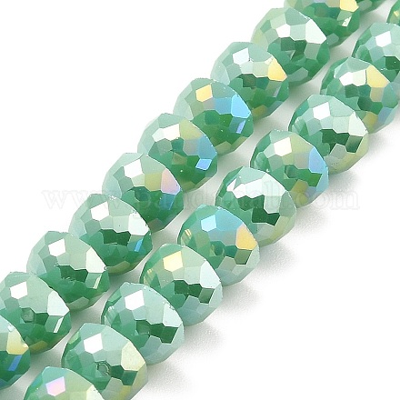 Brins de perles de verre à plaque de couleur ab EGLA-P051-02A-B06-1