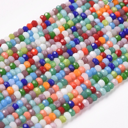 Imitation Jade Glass Beads Strands X-GLAA-E415-01A-1