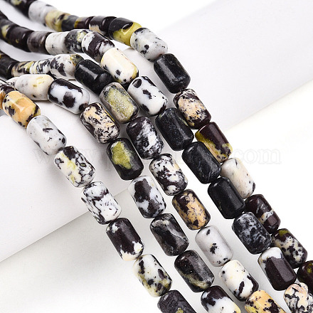 Бусы из натуральной желтой бирюзы (яшмы) G-N346-01B-15-1