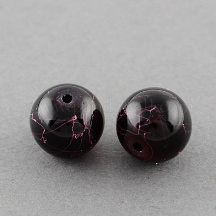 Chapelets de perles en verre transparent drawbench GLAD-Q012-4mm-24-1
