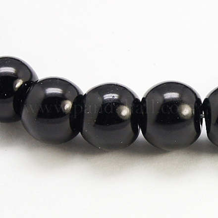 Chapelets de perles en verre nacré X-HY-3D-B20-1