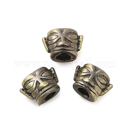 Tibetan Style Rack Plating Brass Bead KK-Q805-21AB-1