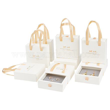 PH PandaHall 8pcs Cardboard Jewelry Gift Boxes CON-PH0002-79A-1