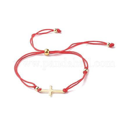 Bracelets réglables en fil de nylon BJEW-JB06532-01-1
