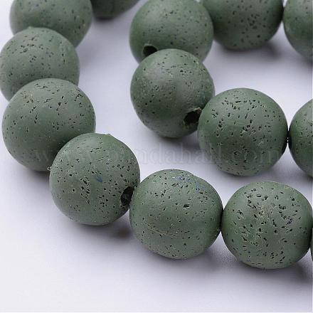Polymer Clay Bead Strands CLAY-T004-12mm-04-1