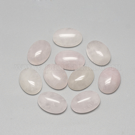Natural rosa de cabuchones de cuarzo G-R415-8x10-48-1