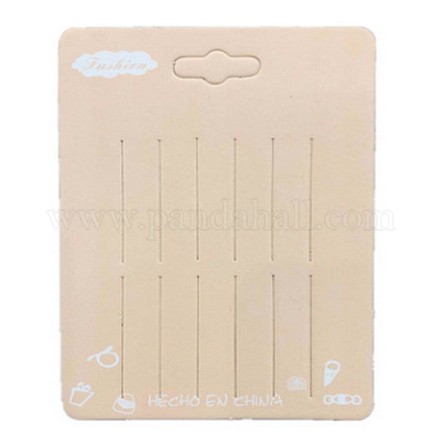 Бумажные резинки для волос дисплей карты&nbsp;LS-DIY-WH0209-41B-1