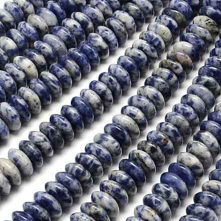Chapelets de perles de pierre tache bleue naturelle G-UK0003-24-1