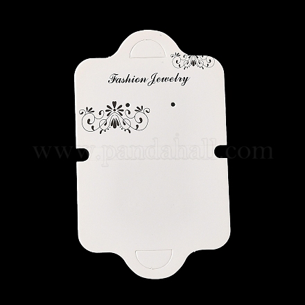 Umklappbare Schmuckkarten aus Papppapier mit Blumendruck zur Aufbewahrung von Halsketten und Armbändern CDIS-A006-15-1