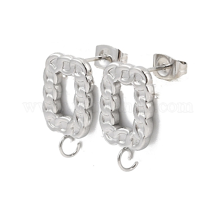 Фурнитура для сережек-гвоздиков из нержавеющей стали 304 STAS-D366-12P-1