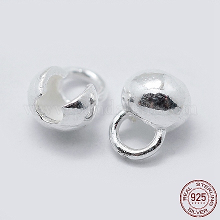 925 Sterling Silber Perle Spitzen Knoten Abdeckungen STER-K171-48S-1