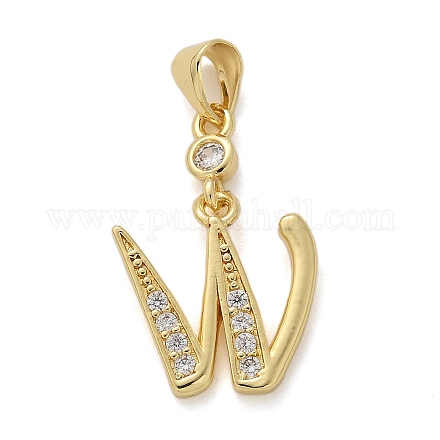 Латунные микро проложить кубического циркония подвески KK-M319-02G-W-1