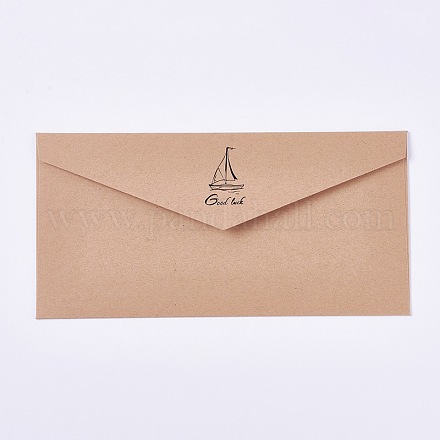 Enveloppe de papier style western vintage feuille d'or vintage BT-TAC0002-B03-1