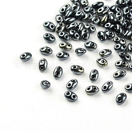 Perles de rocaille avec 2 trou X-GLAA-R159-607-1