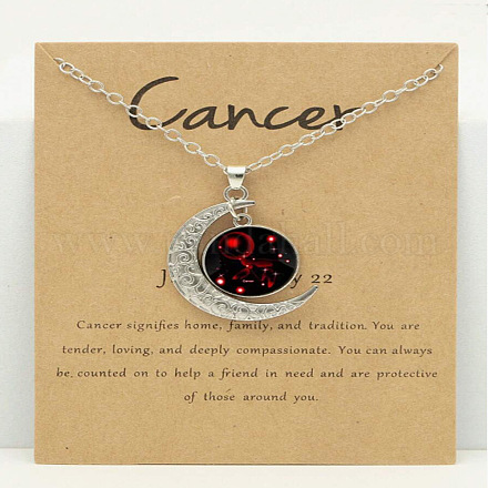 Ожерелья из сплава и стекла с подвеской в виде созвездия Луны для женщин FS-WG3B9B3-04-1