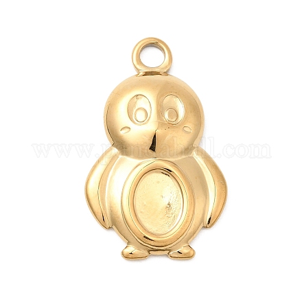 Оправы для подвесок из нержавеющей стали 304 в виде кабошонов STAS-B113-08G-1