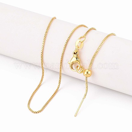 Ожерелья-цепочки из латуни для женщин NJEW-G084-08G-1