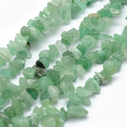 Natürlichen grünen Aventurin Perlen Stränge X-G-P332-09A-1