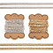 4 Yards 2 Colors Rhinestone Cup Chains, Brass Strass Chains, with Card Paper, Mixed Color, 9x3.5mm, 2 Yards/color