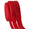 3 Rolls 3 Styles Sparkle Single Face Velvet Ribbons, Polyester Ribbon for New Year Home Decoration, Gift Wrapping, FireBrick, 3/8~3/4 inch(10~20mm),  1 roll/style