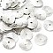 Brass Spacer Beads, Flat Round, Cadmium Free & Nickel Free & Lead Free, Real Platinum Plated, 11x1mm, Hole: 1.2mm