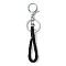 Woven Nylon Keychains, with Iron Alloy Lobster Claw Clasp, Platinum, 12.5cm