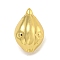 Rack Plating Brass Beads, Long-Lasting Plated, Cadmium Free & Lead Free, Pumpkin, Real 18K Gold Plated, 21x13x13.5mm, Hole: 1.6mm & 1.8mm