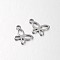 Tarnish Resistant 304 Stainless Steel Butterfly Charms, Stainless Steel Color, 11x7x1mm, Hole: 1mm