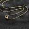 304 Stainless Steel Cable Chains Necklaces, with Lobster Claw Clasps, Golden, 17.7 inch(45cm), 1.5mm