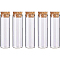 Empty Small Glass Cork Bottles, Clear, 3x10cm, 10pcs/set