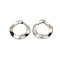 Non-Tarnish 304 Stainless Steel Charms, Wave Round Ring Charms, Stainless Steel Color, 14.5x1mm, Hole: 0.9mm