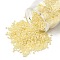 Glass Seed Beads, Ceylon, Round, Champagne Yellow, 12/0, 2mm, Hole: 1mm, about 30000pcs/pound