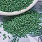 MIYUKI Delica Beads, Cylinder, Japanese Seed Beads, 11/0, (DB0877) Matte Opaque Green AB, 1.3x1.6mm, Hole: 0.8mm, about 10000pcs/bag, 50g/bag