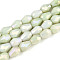 Anti-Tarnish Electroplate Glass Beads Strands, Imitation Gemstone, Teardrop, AB Color Plated, Faceted, Two Tone, Honeydew, 8~8.5x6mm, Hole: 1mm, about 45~46pcs/strand, 14.57~14.96''(37~38cm)