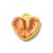 Alloy Pendants, Food Themes, Sandy Brown, 12x12x3.5mm, Hole: 1.6mm