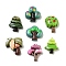 Cute Opaque Resin Decoden Cabochons, Tree Mixed Shapes, Mixed Color, 18~20x16~19.5x5.5~7.5mm