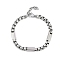 304 Stainless Steel Box Chains Bracelets, with Box Clasps, Stainless Steel Color, 7-1/2 inch(19cm)