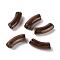 Acrylic Beads, Imitation Gemstone, Curved Tube, Saddle Brown, 34.5x13x11mm, Hole: 3.5mm, about 155pcs/500g