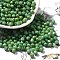 Baking Paint Glass Seed Beads, Bicone, Lime Green, 4.5x4mm, Hole: 1.1mm, about 142pcs/10g