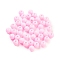 Plastic Beads, Round, Pink, 6x5.5mm, Hole: 1.8mm, 3846pcs/500g.