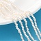 Natural Cultured Freshwater Pearl Beads Strands, Grade 5A+, Rondelle, PeachPuff, 2~2.5mm, Hole: 0.5mm, about 183pcs/strand, 14.65 inch(37.2cm)