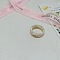 1Pc Acrylic Finger Rings, Tan, US Size 6(16.5mm)