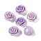 Synthetic Shell Dyed Beads, Flower, Two Tone, Lilac, 14x9mm, Hole: 1.4mm