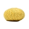 Polyester Yarn, for Weaving, Knitting & Crochet, Gold, 1~2mm, about 218.72 Yards(200m)/Skein