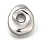 304 Stainless Steel Pendants, Letter Charm, Anti-Tarnish, Letter O, 22x18x6mm, Hole: 3.5x2.2mm