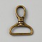 Zinc Alloy Swivel Clasps, Antique Bronze, 50.5x38.5x8mm